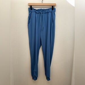 Lululemon Keep Moving Jogger Women's 6 Blue Luxtreme High Rise Nulu Drawstring